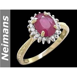 21.25 ct Ruby Bracelet 14kt Gold USGL Certified