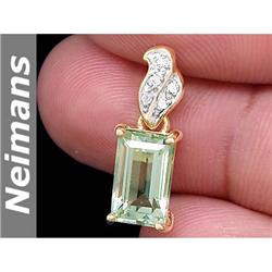 Gem Certified 2.00 ct Emerald & Diamond Ring 14kt Gold