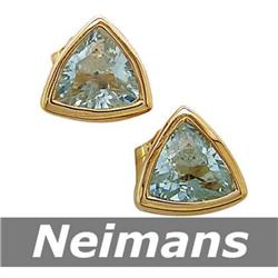 Vintage 3.75 ct Certified Emerald & Sapphire Ring 14kt