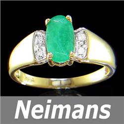 Certified 7.50 ct Yellow Sapphire & VS Diamond Ring 14k