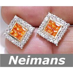 Mens 2.00 ct Certified Sapphire & VS Diamond Gents Ring