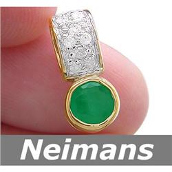 USGL Certified 1.50 ct Sapphire & VS Diamond Ring 14kt