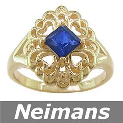 Vintage 3.00 ct Citrine & Diamond Ring 14kt CERTIFIED