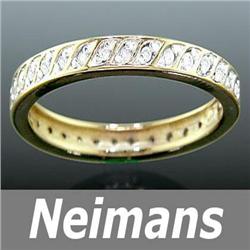 Certified 5.75 ct Blue Topaz & Sapphire Ring 14kt Gold