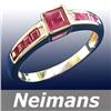 Image 1 : Certified 3.50 ct Ruby & Diamond Eternity Ring 14K Gold