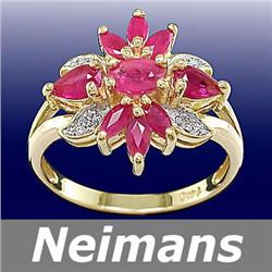 Antique 1.75 ct Pink Tourmaline & Diamond Ring 14K Gold