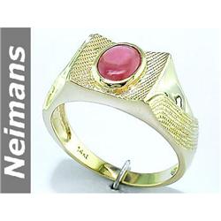Vintage 6.25 ct Certified Ruby & Diamond Ring 14kt Gold