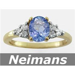 Certified 8.75 ct Blue & White Sapphire Diamond Pendant