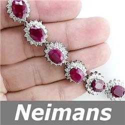 Certified Gem 5.50 ct Ruby & Sapphire Pendant 14kt Gold