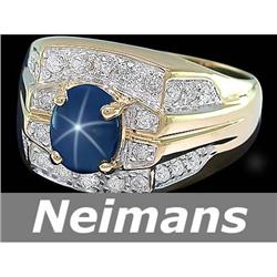 USGL Certified 6.75 ct Citrine & Diamond Ring 14kt Gold