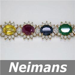 Certified 3.75 ct Green Tourmaline & Diamond Ring 14kt