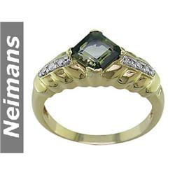 Circle of Love  .50 ct Blue & White Diamond Pendant 14k