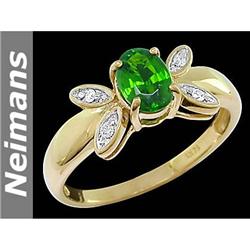 Men's 4.50 ct Certified Aquamarine & Diamond Ring 14kt