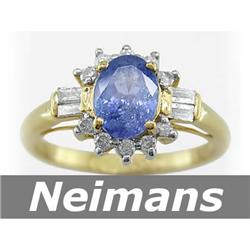 Certified 2.75 ct Yellow Sapphire & VS Diamond Ring 14K