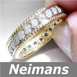 Certified 1.25 ct Diamond Eternity Anniversary Ring 14k