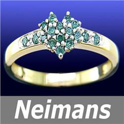 11.5 MM Black Tahitian Pearl & Diamond Ring 14k