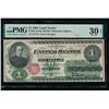 Image 1 : 1862 $1 Legal Tender Note PMG 30EPQ
