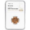 Image 1 : 1942-S Lincoln Wheat Cent Coin NGC MS66RD