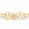 Image 2 : Plated 18KT Yellow Gold Diamond Bracelet