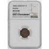 Image 1 : 1828-A Germany-Prussia Friedrich Wilhelm II Pfenning NGC MS65BN