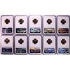 Image 2 : Set of 1956-1964 Proof Lincoln Wheat Cent Coins NGC PF67RD