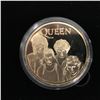 Image 2 : QUEEN COMMEMORATIVE GOLD PLATED COIN