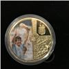 Image 2 : DIEGO MARADONA COMMEMORATIVE GOLD PLATED COIN