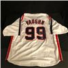 Image 1 : CHARLIE SHEEN "RICKY VAUGHN" SIGNED JERSEY (BECKETT COA)