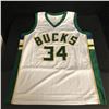 Image 3 : GIANNIS ANTETOKOUNMPO SIGNED JERSEY (JSA HOLO)