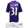 Image 1 : JAMAL LEWIS SIGNED PURPLE CUSTOM JERSEY