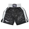 Image 1 : Muhammad Ali & Joe Frazier Signed Black Everlast Boxing Trunks PSA