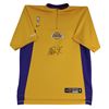 Image 1 : Lakers Magic Johnson Signed Nike Warmup Shirt Size L (Beckett Witnessed)