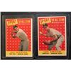 Image 1 : 1958 TOPPS BASEBALL CARD LOT (#477 SKOWRON/ #483 APARICIO)