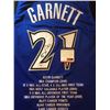 Image 2 : KEVIN GARNETT SIGNED TIMBERWOLVES STATS JERSEY (PSA/DNA COA)