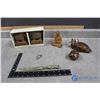 Image 1 : Misc Decor - Elephant Book Ends, Wood Carved Duck