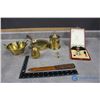 Image 1 : Gold Coloured Decor - Silverplated, Made in Italy