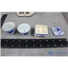 Image 8 : Hand Painted Blue Ceramic Decor