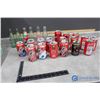 Image 1 : (17) Domestic Event Coca-Cola Cans & (6) Glass Bottles