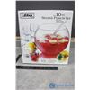 Image 1 : Libbey 10pc Punch Set w/Box - Missing Ladle