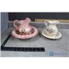 (2) Vintage Decorative Pitcher & Bowl Sets