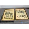 Image 1 : (2) Texaco Red Indian Framed Advertisment