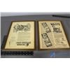 Image 1 : (2) Red Indian Framed Advertisments