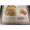 Image 5 : (3) Mobiloil Framed Advertisment