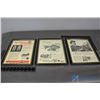 Image 1 : (3) Framed Advertisements