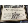 Image 9 : (3) Framed Advertisements
