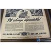 Image 3 : (2) Framed Ford Advertisements