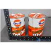 Image 17 : (11) Gulf Motor Oil Cans
