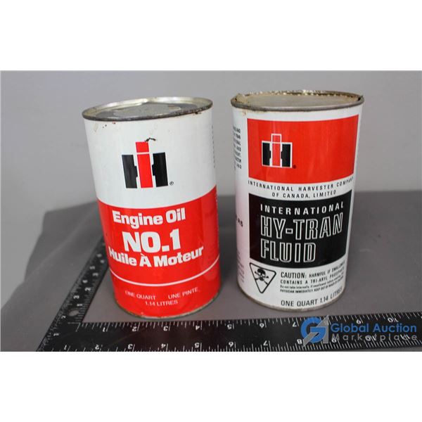 (2) International Harvester Cans