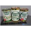 Image 1 : (3) Quaker State Motor Oil Cans