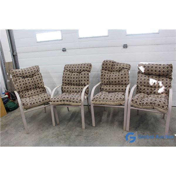 (4) Patio Chairs w/Cushions